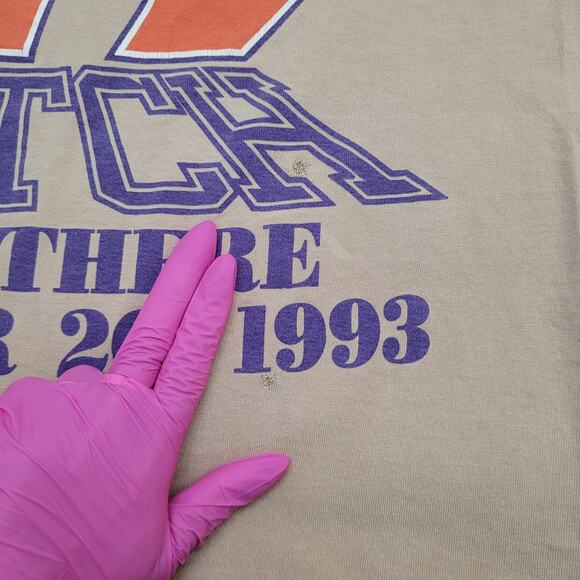 Vintage 1993 Memphis NFL Shirt Medium 20x27 Brown - Picture 5 of 15